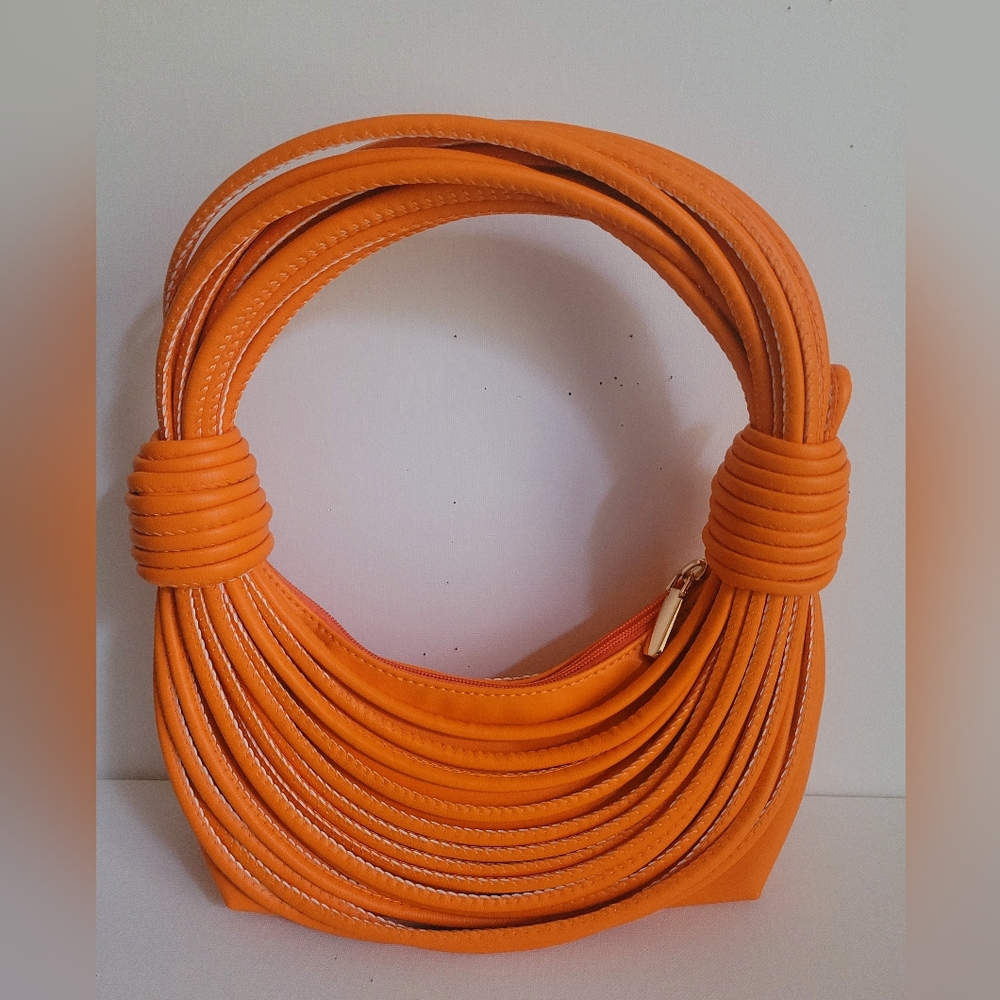 New Bag ALERT!! Brand new orange PU leather bag!